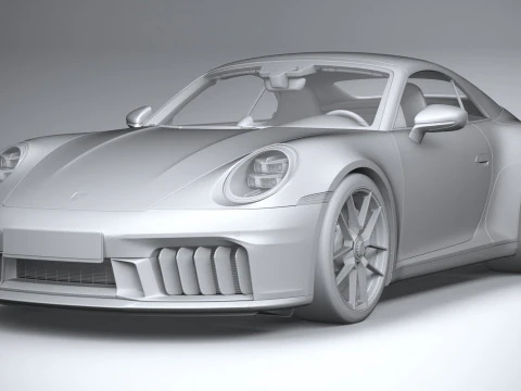 Porsche 911 Carrera GTS Cabriolet 2025 3D Model