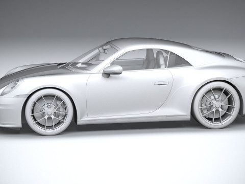 Porsche 911 Carrera GTS Cabriolet 2025 3D Model