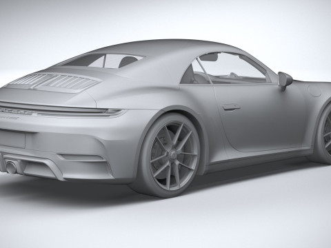 Porsche 911 Carrera GTS Cabriolet 2025 3D Model