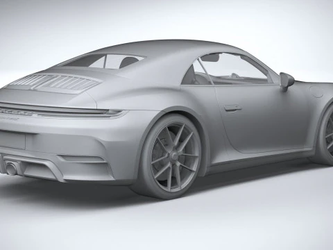 Porsche 911 Carrera GTS Cabriolet 2025 3D Model
