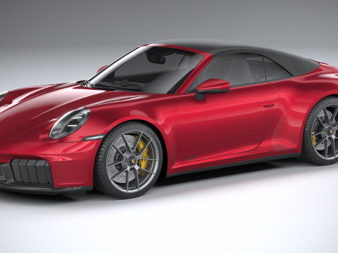 Porsche 911 Carrera GTS Cabriolet 2025 3D Model