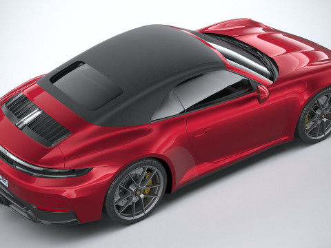 Porsche 911 Carrera GTS Cabriolet 2025 3D Model