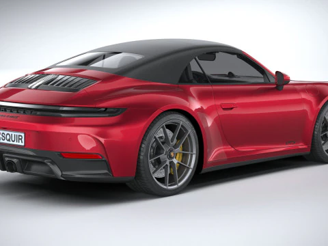 Porsche 911 Carrera GTS Cabriolet 2025 3D Model