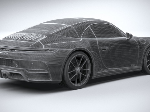 Porsche 911 Carrera GTS Cabriolet 2025 3D Model