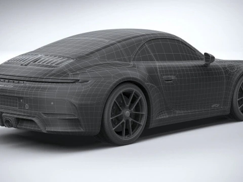 Porsche 911 Carrera GTS Cabriolet 2025 3D Model