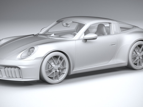 Porsche 911 Targa 4 GTS 2025 3D-Modell