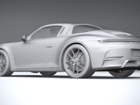 Porsche 911 Targa 4 GTS 2025 3D-Modell