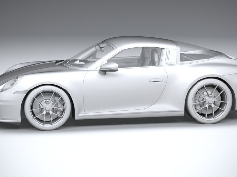 Porsche 911 Targa 4 GTS 2025 3D-Modell