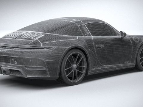 Porsche 911 Targa 4 GTS 2025 3D-Modell