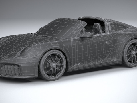 Porsche 911 Targa 4 GTS 2025 3D-Modell