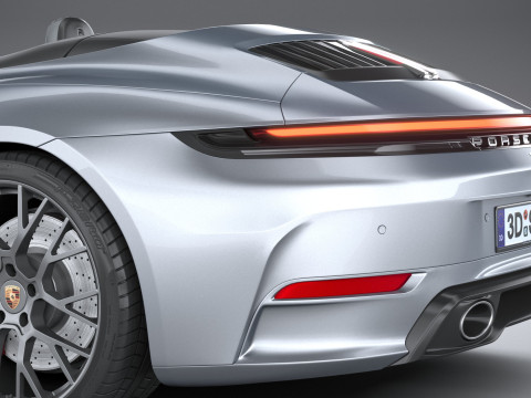 Porsche 911 Carrera Cabriolet Aerokit 2025 3D Model