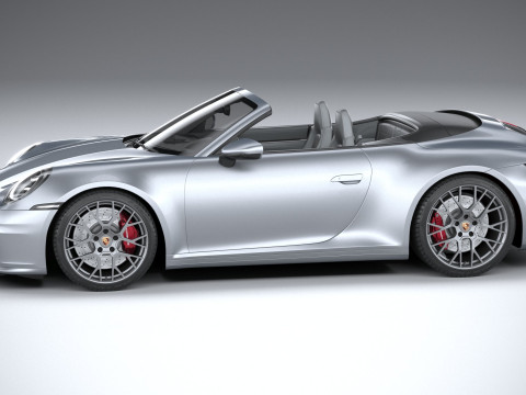 Porsche 911 Carrera Cabriolet Aerokit 2025 3D Model