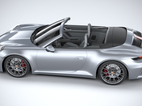 Porsche 911 Carrera Cabriolet Aerokit 2025 3D Model