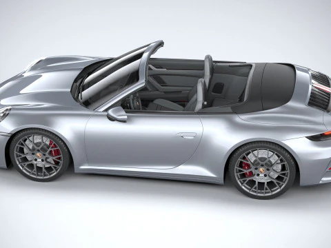 Porsche 911 Carrera Cabriolet Aerokit 2025 Model 3D