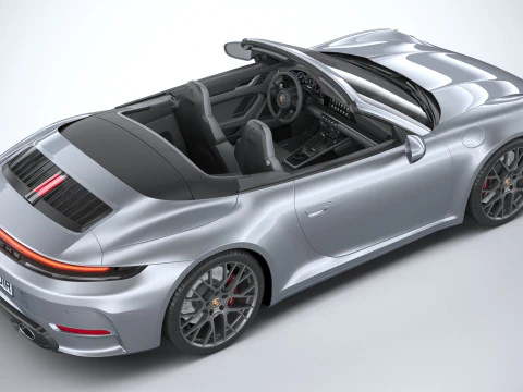 Porsche 911 Carrera Cabriolet Aerokit 2025 Model 3D