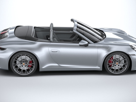 Porsche 911 Carrera Cabriolet Aerokit 2025 3D Model