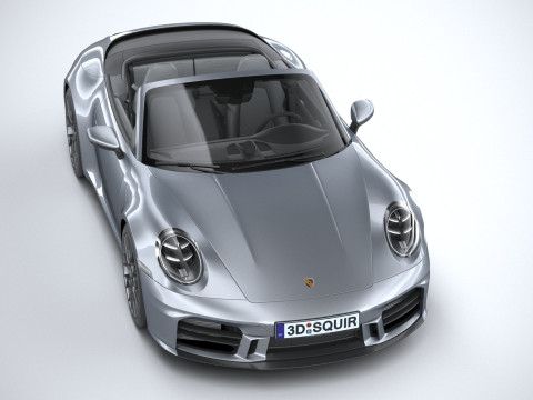 Porsche 911 Carrera Cabriolet Aerokit 2025 3D Model
