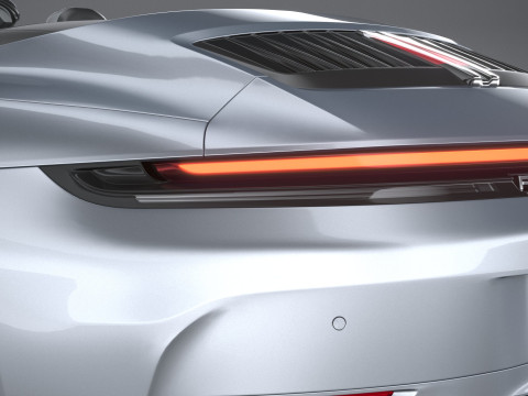 Porsche 911 Carrera Cabriolet Aerokit 2025 3D Model