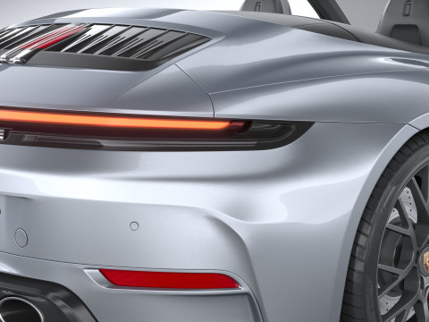 Porsche 911 Carrera Cabriolet Aerokit 2025 3D Model