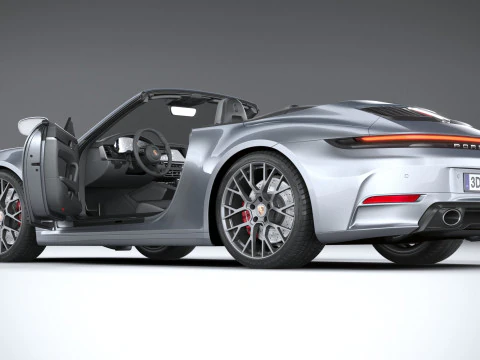 Porsche 911 Carrera Cabriolet Aerokit 2025 Model 3D