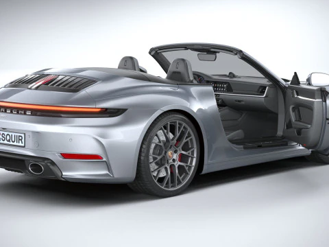 Porsche 911 Carrera Cabriolet Aerokit 2025 Model 3D