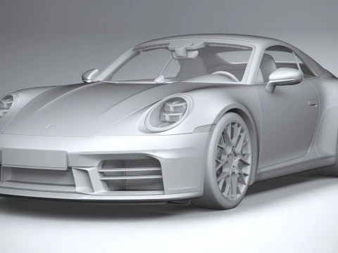 Porsche 911 Carrera Cabriolet Aerokit 2025 Model 3D