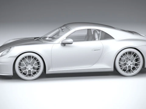 Porsche 911 Carrera Cabriolet Aerokit 2025 Model 3D