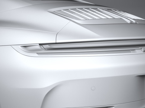 Porsche 911 Carrera Cabriolet Aerokit 2025 3D Model