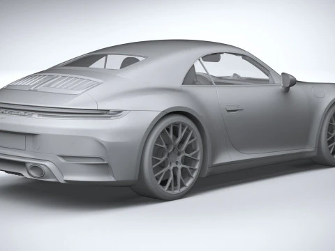 Porsche 911 Carrera Cabriolet Aerokit 2025 Model 3D