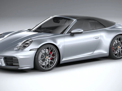 Porsche 911 Carrera Cabriolet Aerokit 2025 Model 3D