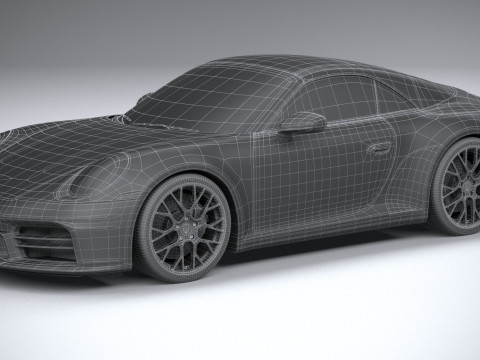 Porsche 911 Carrera Cabriolet Aerokit 2025 3D Model