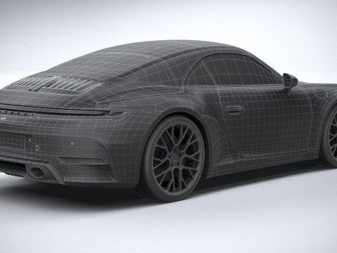 Porsche 911 Carrera Cabriolet Aerokit 2025 3D Model