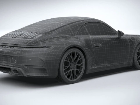 Porsche 911 Carrera Cabriolet Aerokit 2025 Model 3D