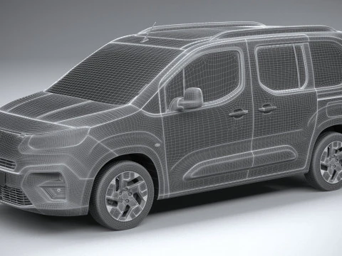 Fiat Doblo Passenger 2024 3D Model