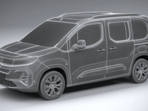 Opel Combo Passenger 2024 3D Model