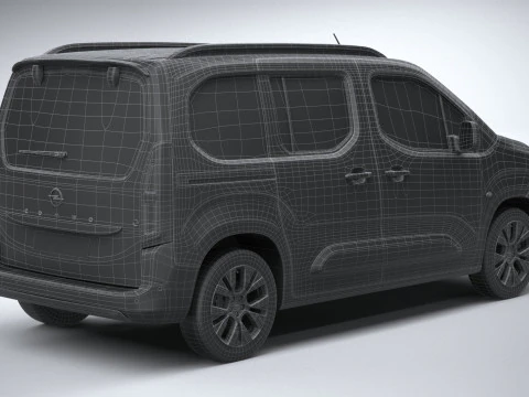 Opel Combo Passenger 2024 3D Model