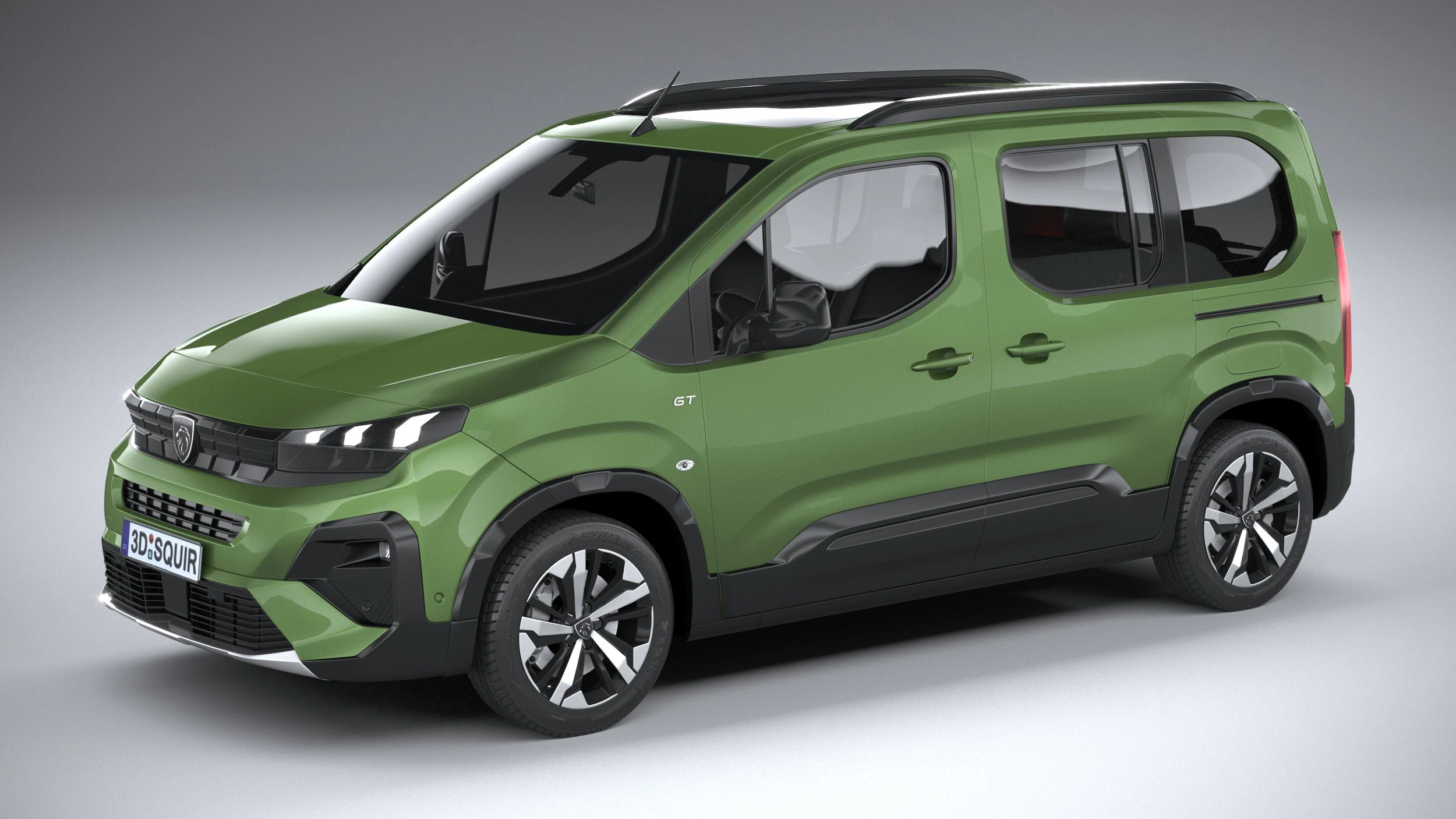 Peugeot Rifter 2024 3D Model .c4d .max .obj .3ds .fbx .stl .blend 