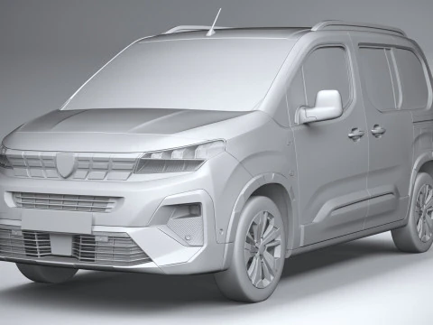 Peugeot Rifter 2024 3D Model