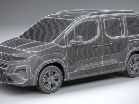 Peugeot Rifter 2024 3D Model