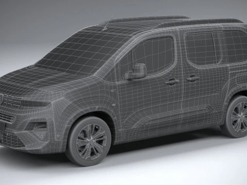 Peugeot Rifter 2024 3D Model