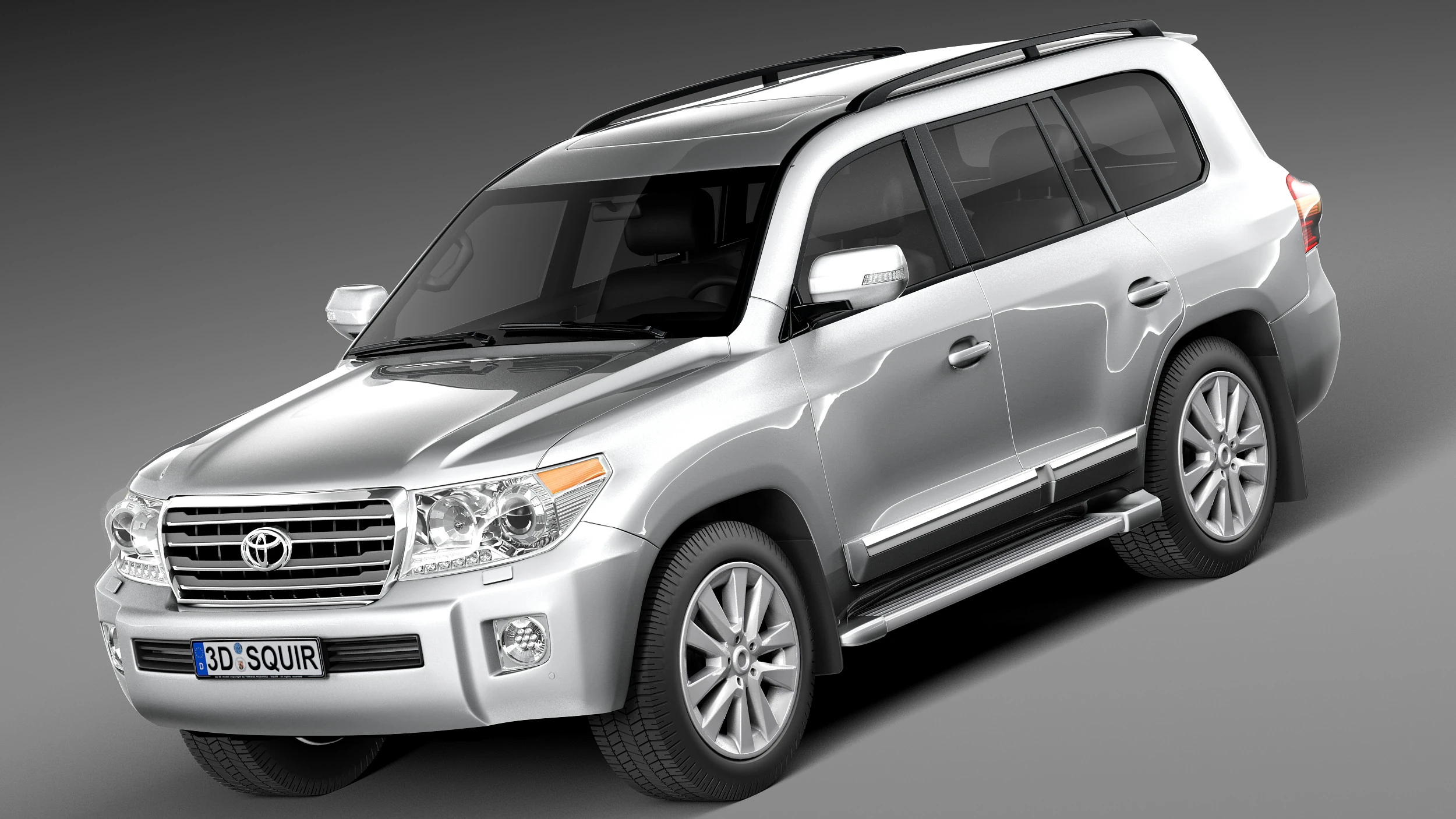 Toyota Land Cruiser 2013 3D Model .c4d .max .obj .3ds .fbx .stl .blend 