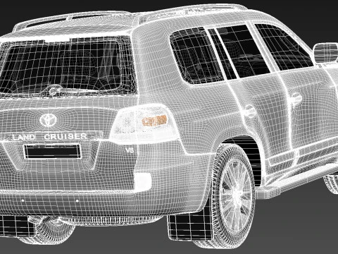 Toyota Land Cruiser 2013 3D Model