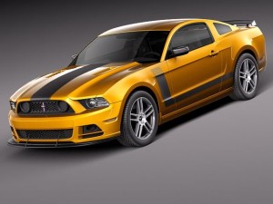 Mustang Boss 302 2013 3D Model