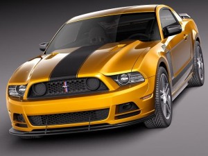 Mustang Boss 302 2013 Model 3D
