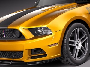 Mustang Boss 302 2013 Model 3D