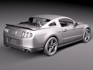Mustang Boss 302 2013 Model 3D