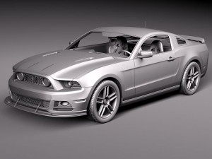 Mustang Boss 302 2013 Model 3D