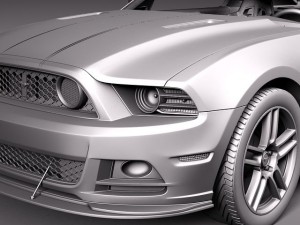 Mustang Boss 302 2013 Model 3D