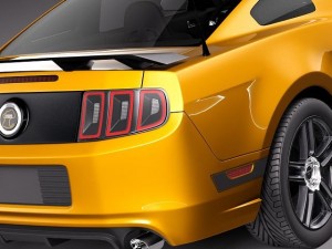 Mustang Boss 302 2013 Model 3D