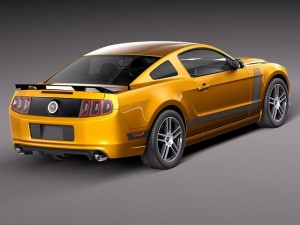 Mustang Boss 302 2013 Model 3D
